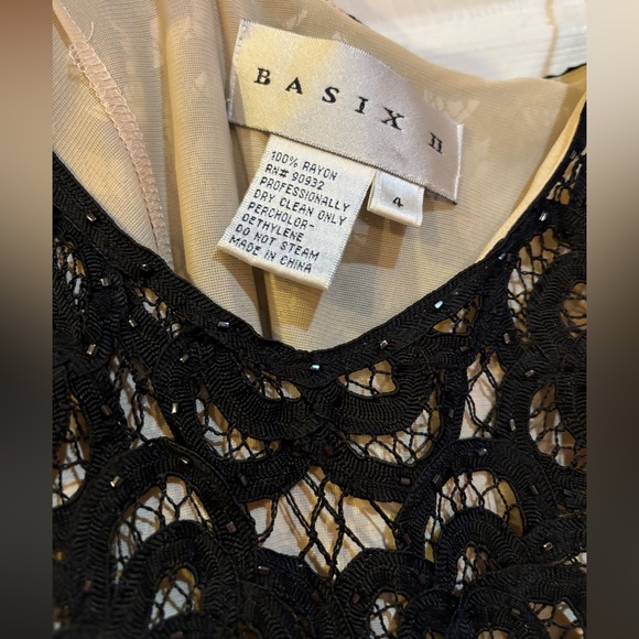 Basix II Black Lace Slip Dress - Picture 4 of 4